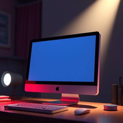 3D animation rendering on a computer screen