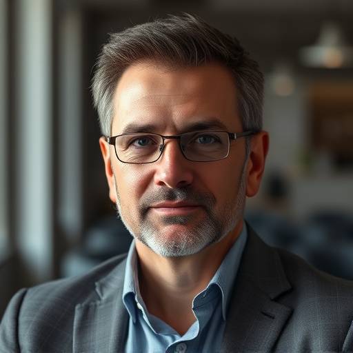 Portrait of Robert Davis, Marketing Manager at GlobalTech Industries.