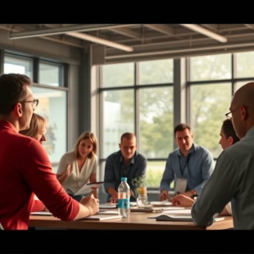 Still from a motivational corporate video for a team-building event at Apex Corporation.