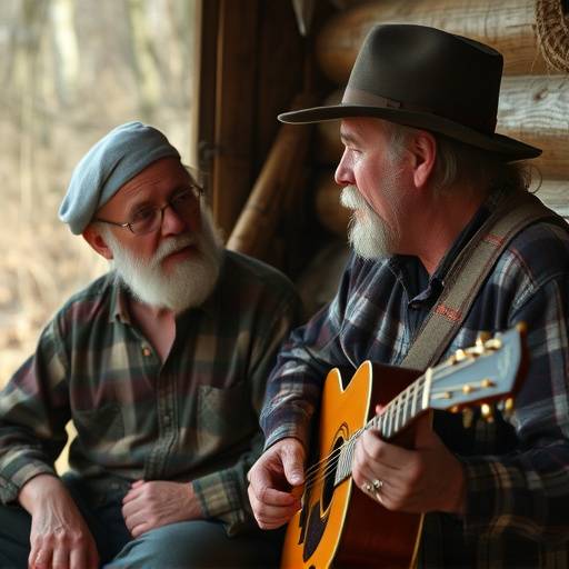 Still from the documentary 'Voices of Appalachia' featuring an interview with a local artist.